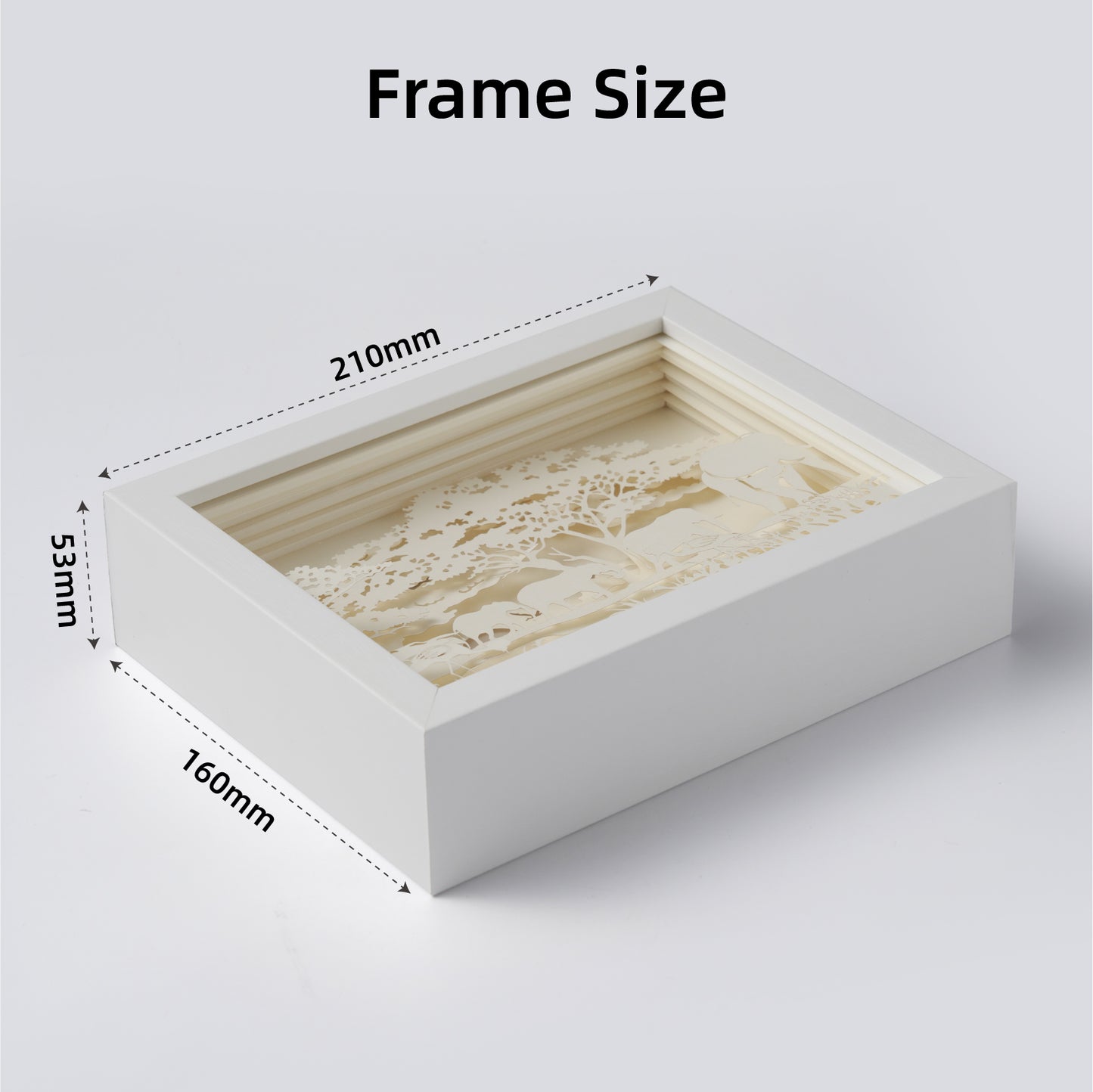Paper Cut Light Box Paper Carving Light Box-wisteria