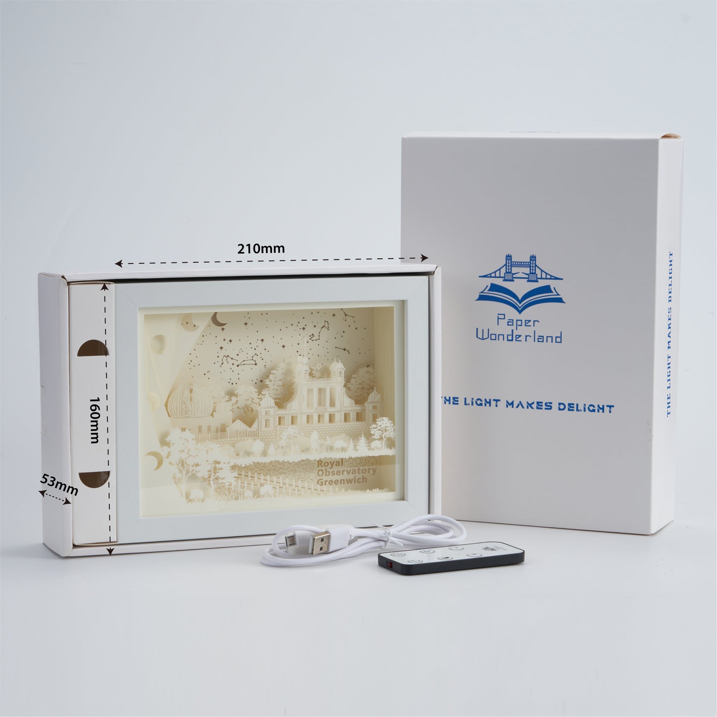 Paper Cut Light Box Paper Carving Light Box-Royal observatory greenwich
