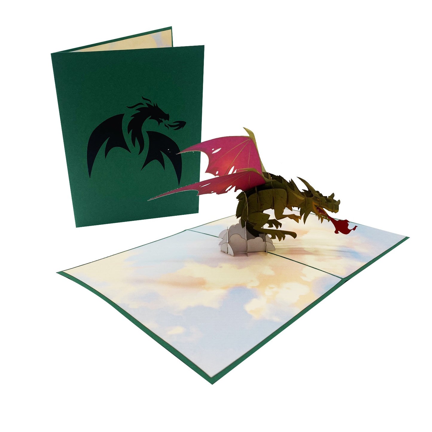 Fire Dragon Pop Up Card