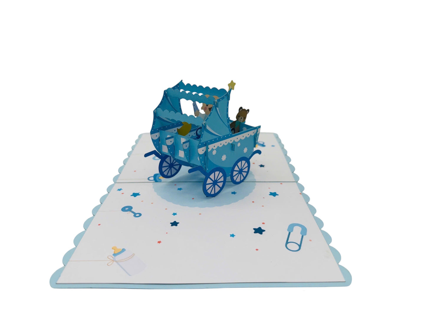 Baby Pram Pop Up Cards