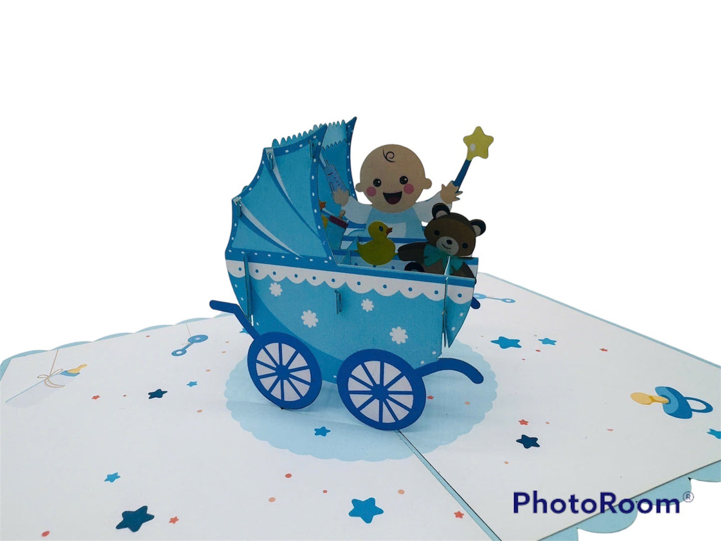 Baby Pram Pop Up Cards