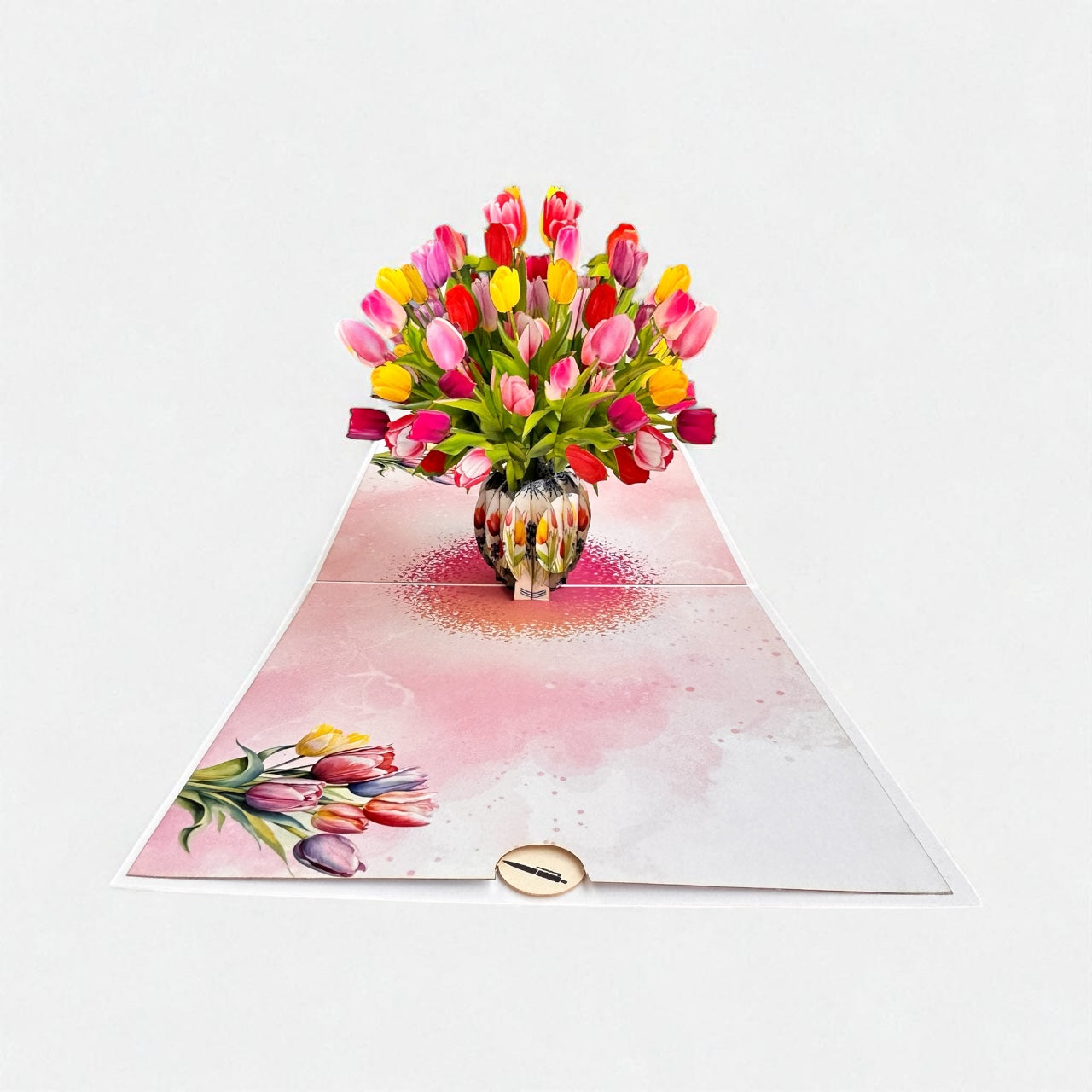 Tulips Bouquet Pop Up Card