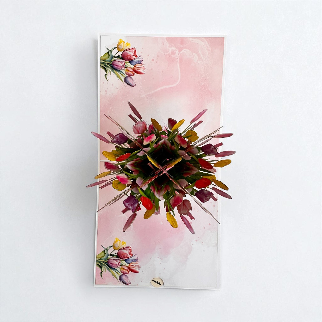 Tulips Bouquet Pop Up Card