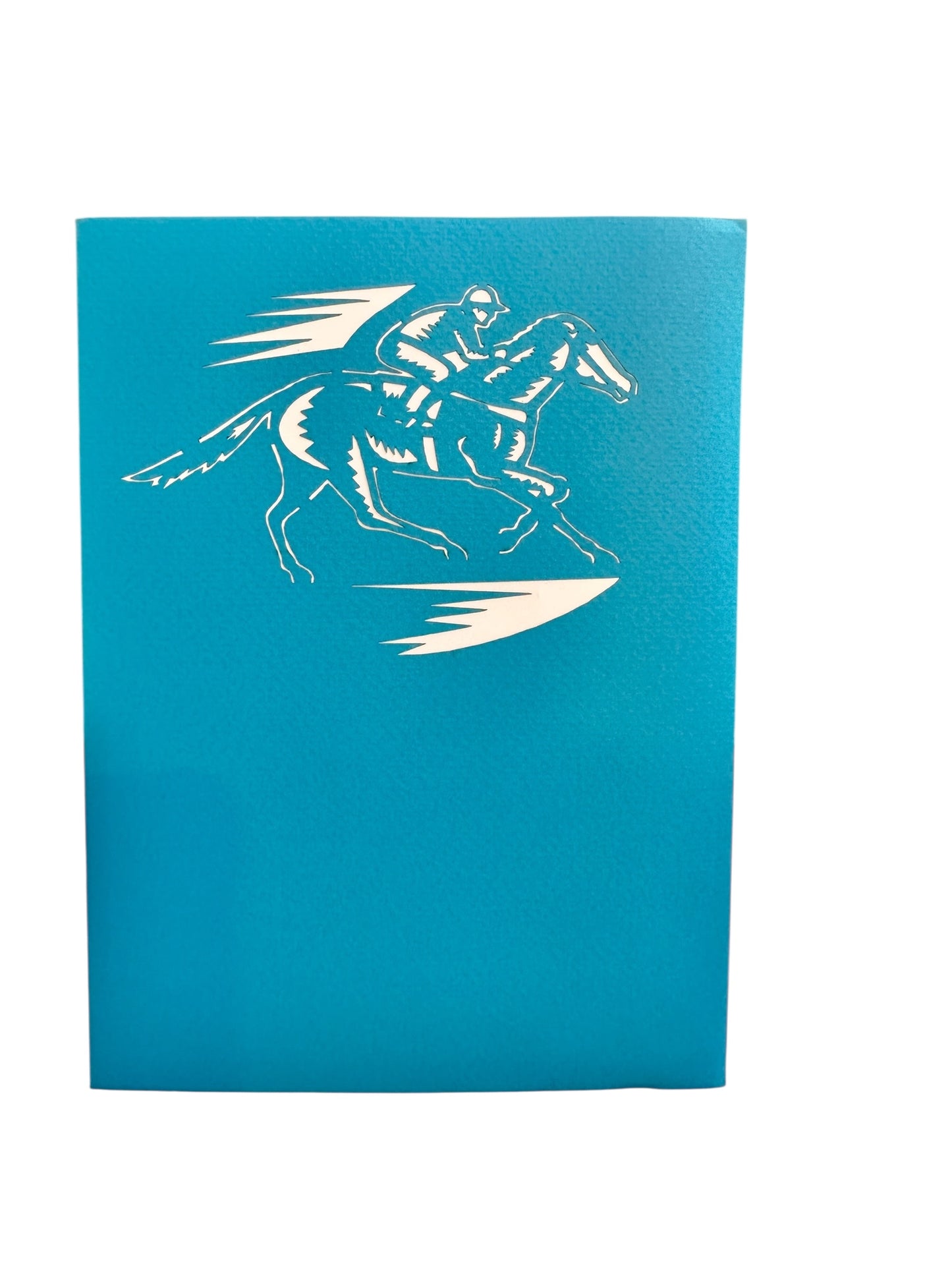 Horse racing pop up card
