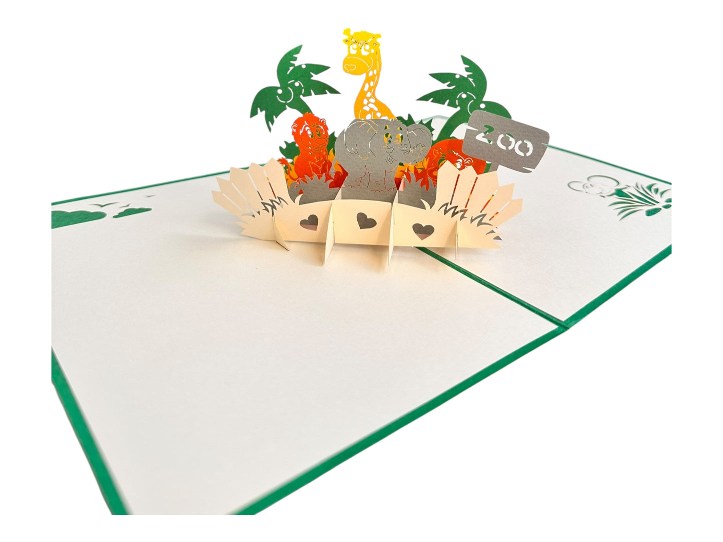 Zoo pop up card