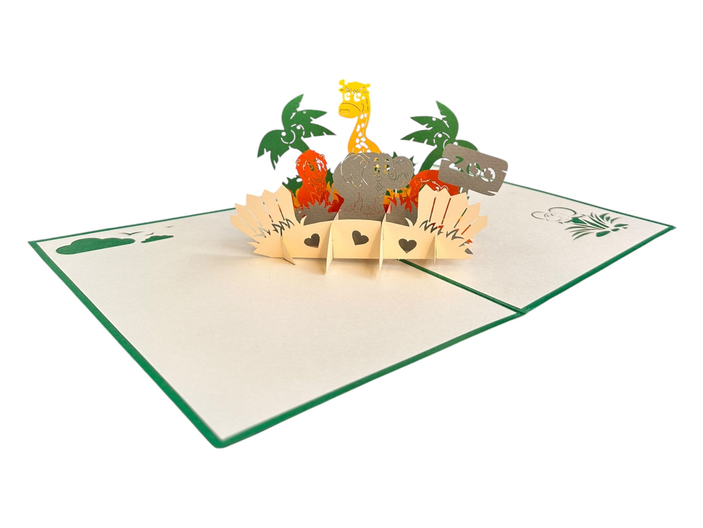 Zoo pop up card