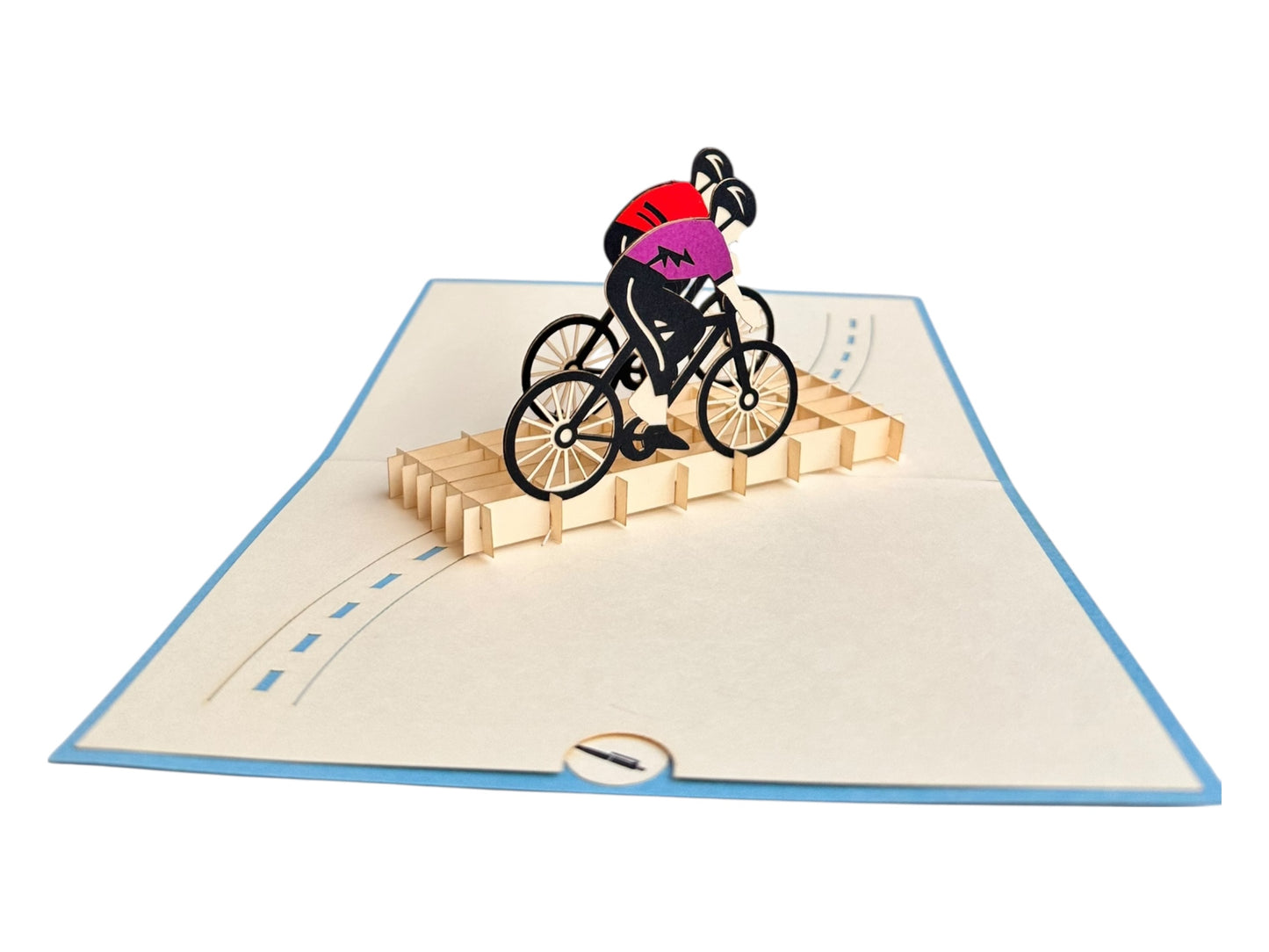 Bike racing pop up card