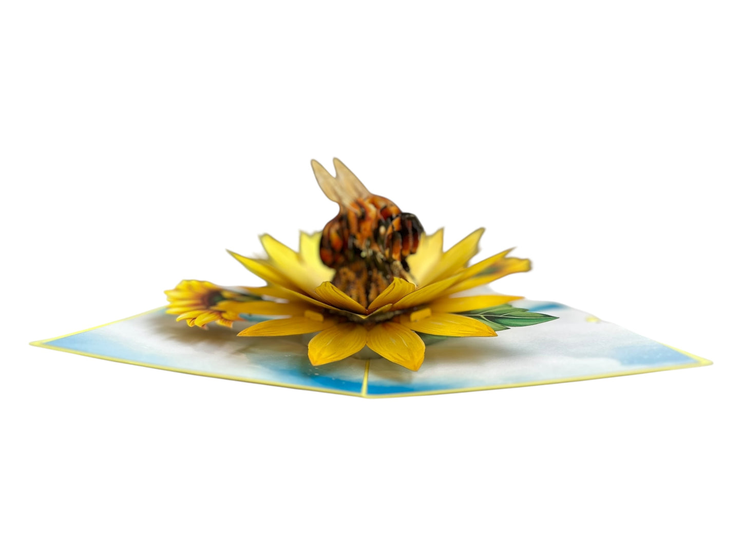 Bee Sunflower Flowers Pop Up Card