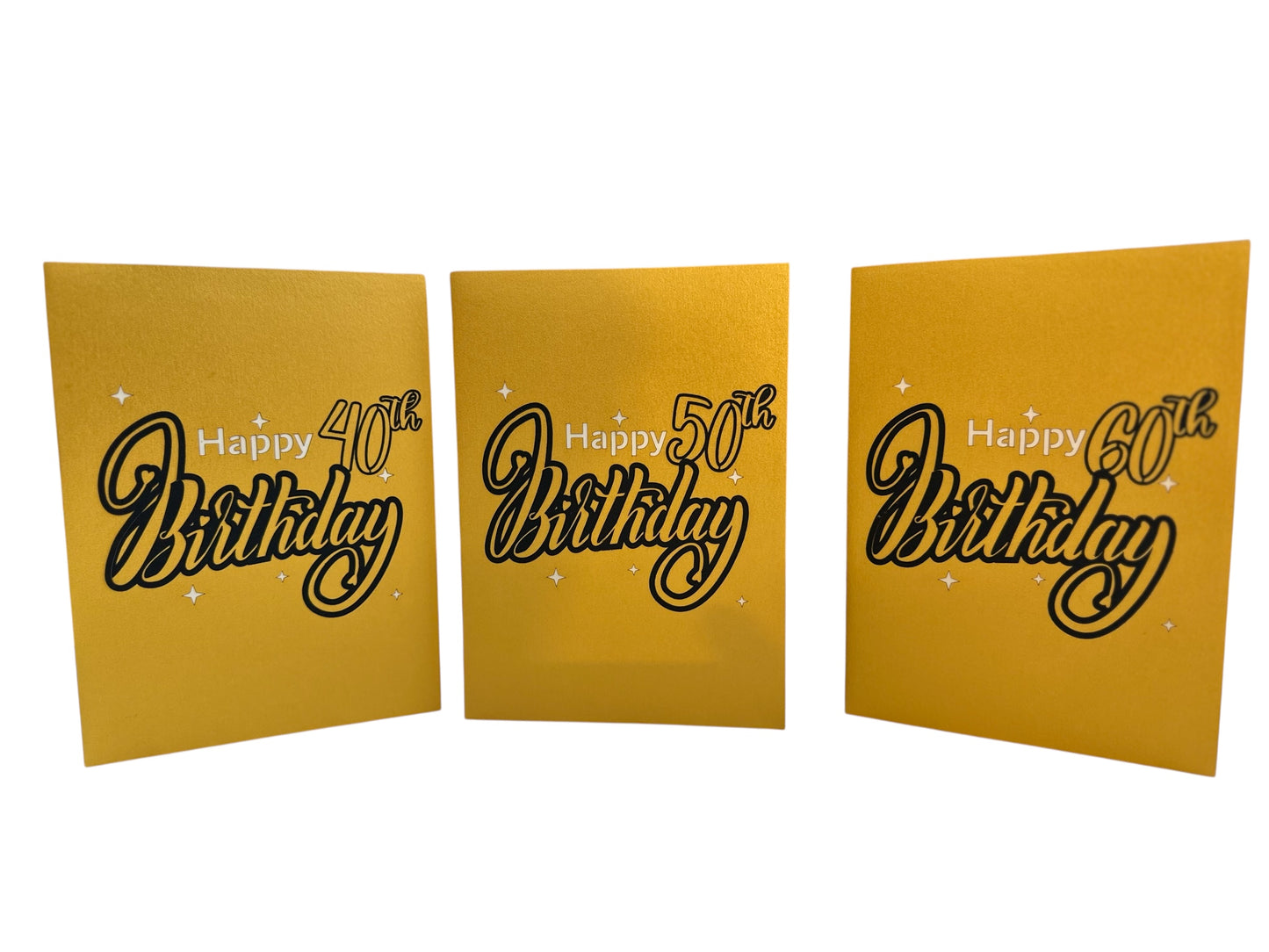 Happy 40th birthday pop up card