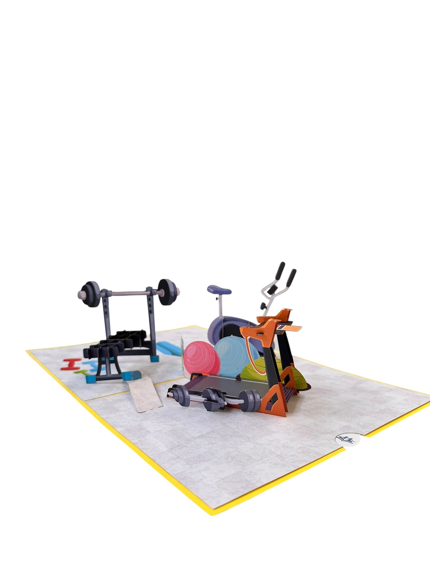 3D Gym Pop Up Card