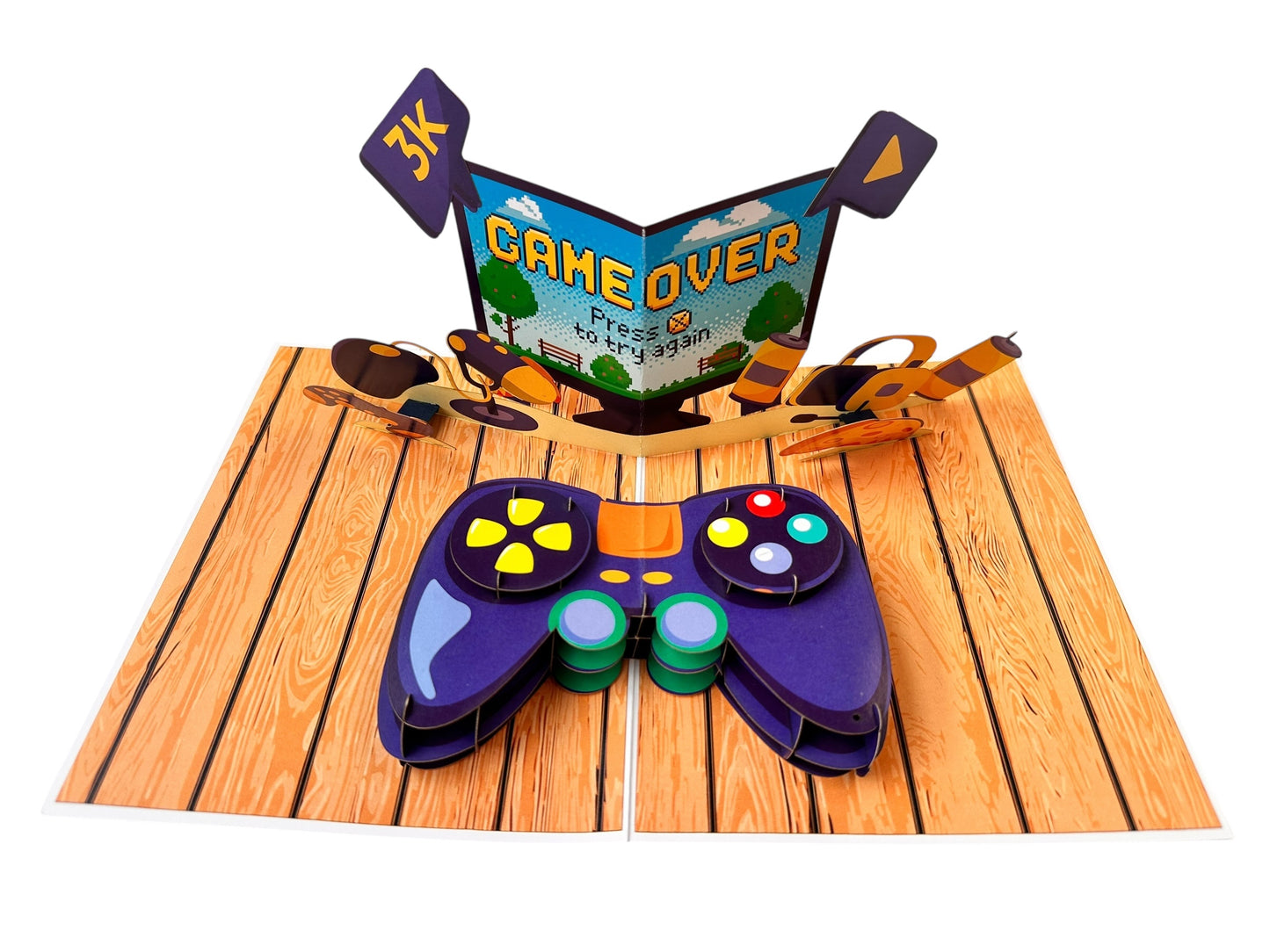 3D Game controller Pop Up Card