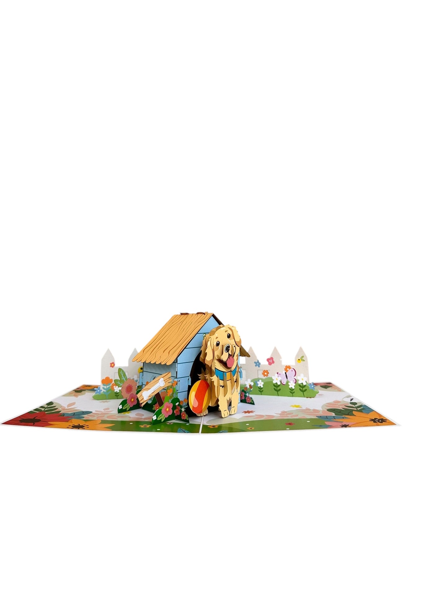 Golden Retriever Pop-Up Card