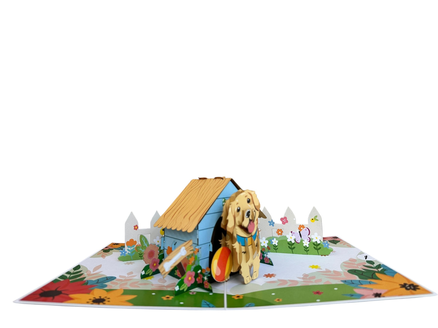 Golden Retriever Pop-Up Card
