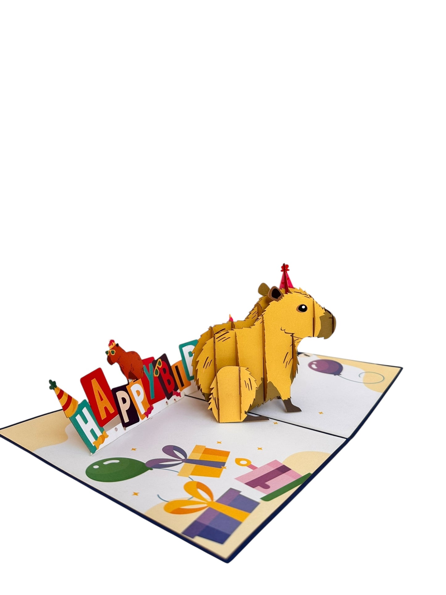 Capybara Birthday Pop-Up Card