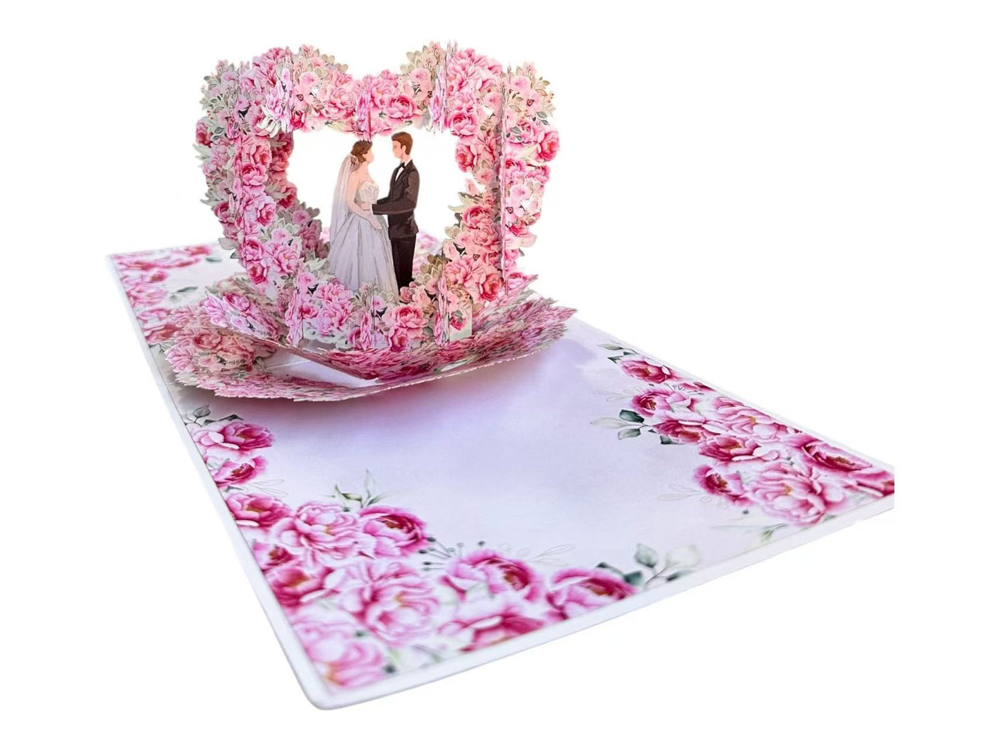 3D Wedding couples Pop Up Card