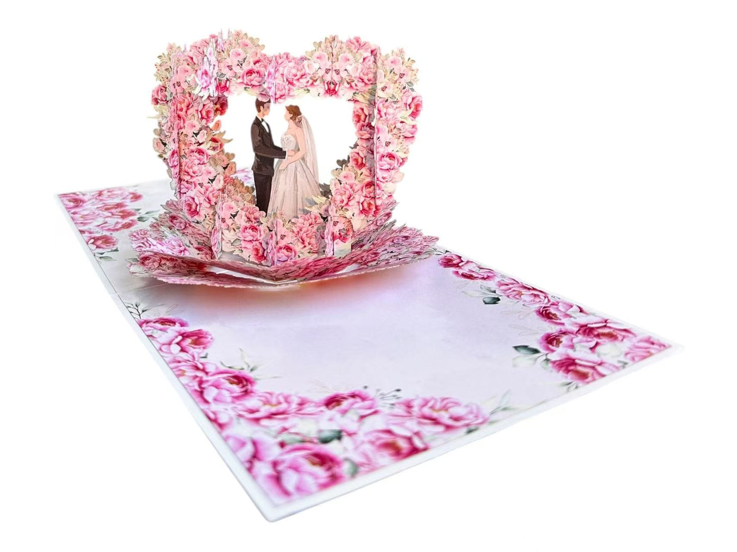 3D Wedding couples Pop Up Card