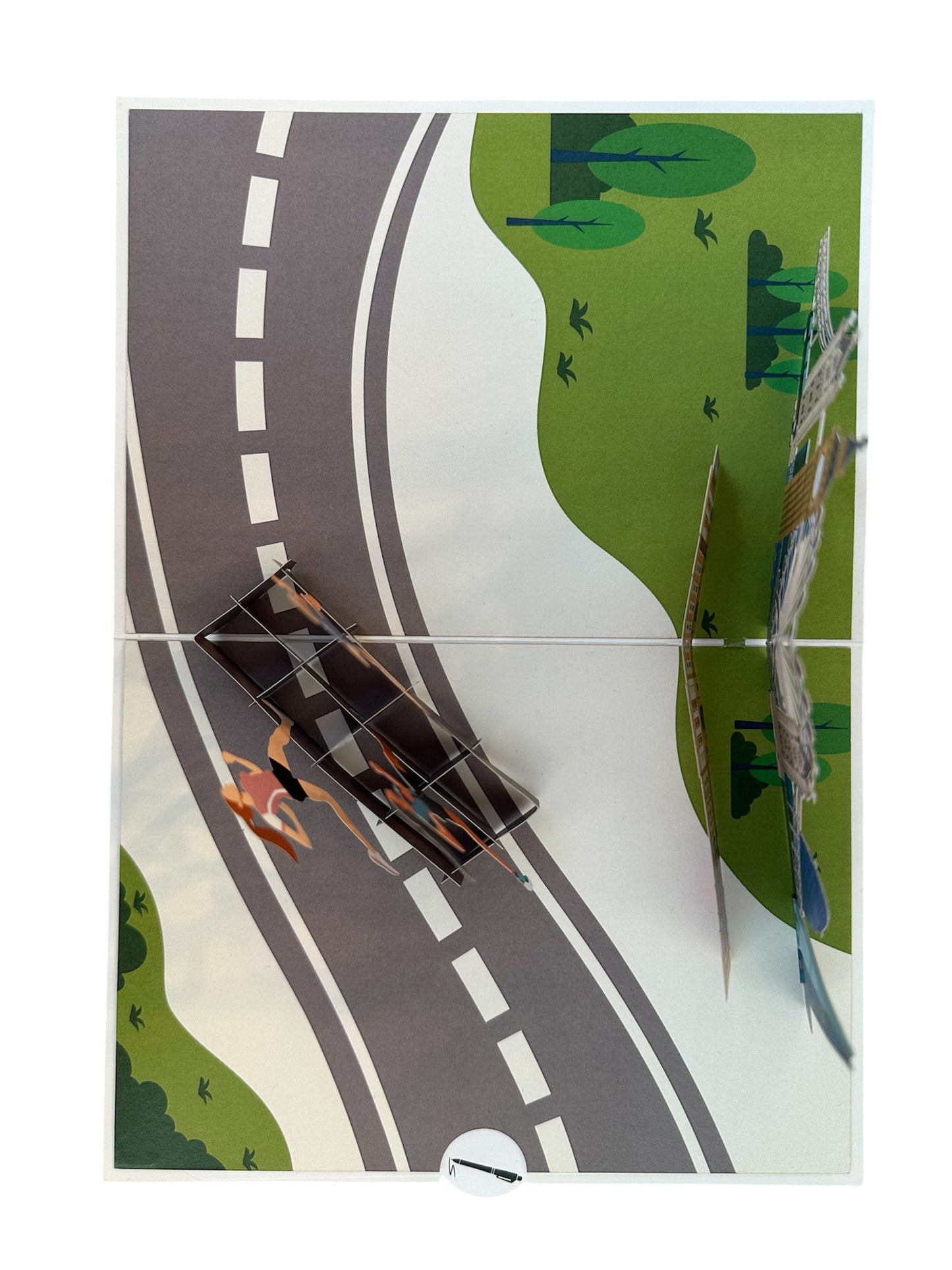 Running Pop-Up Card