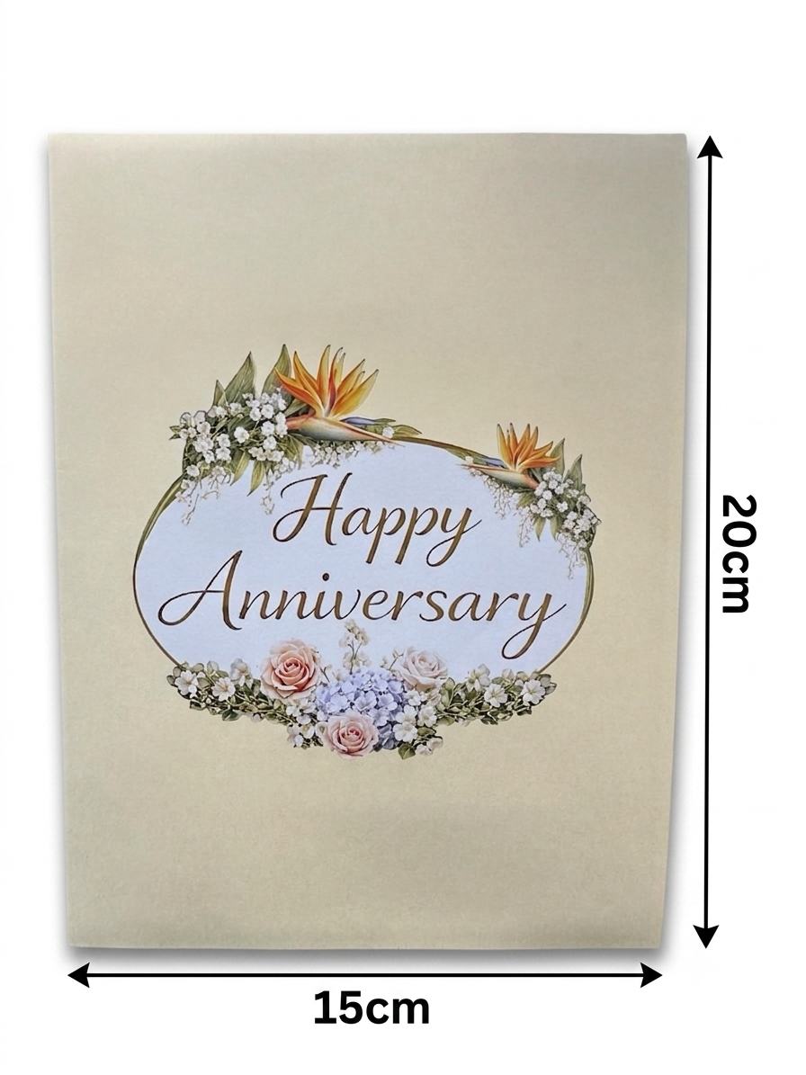Wedding Anniversary with numbers Pop Up Card