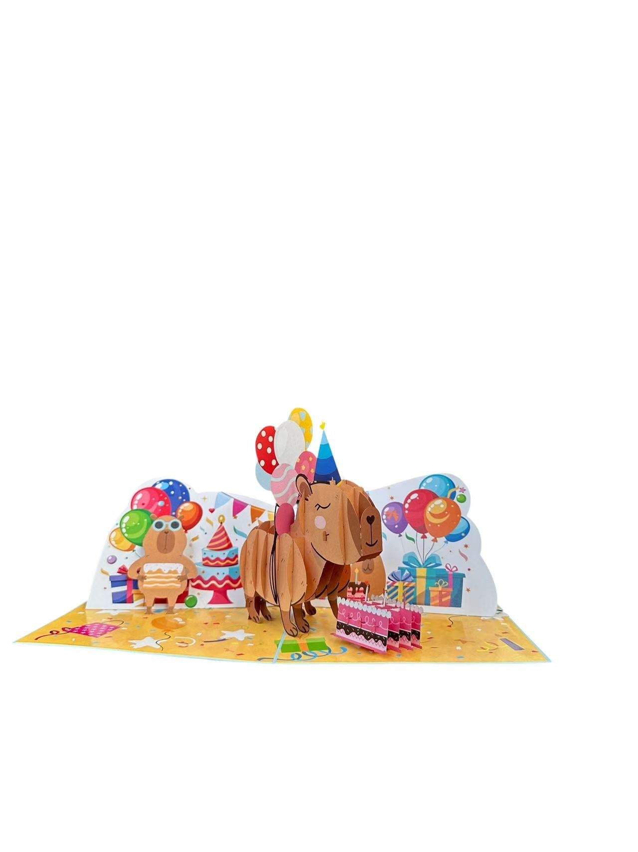 Capy Birthday Pop Up Card