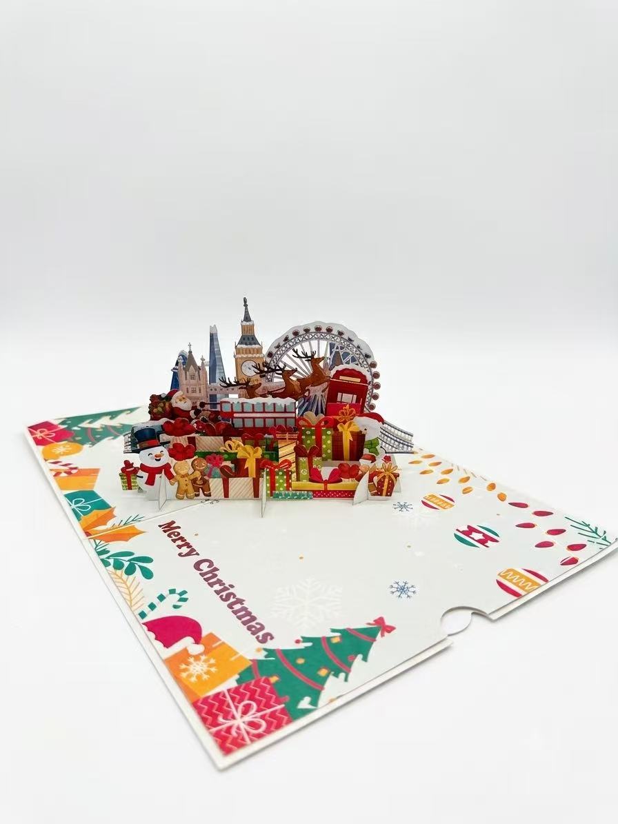 London skyline xmas Pop Up Card