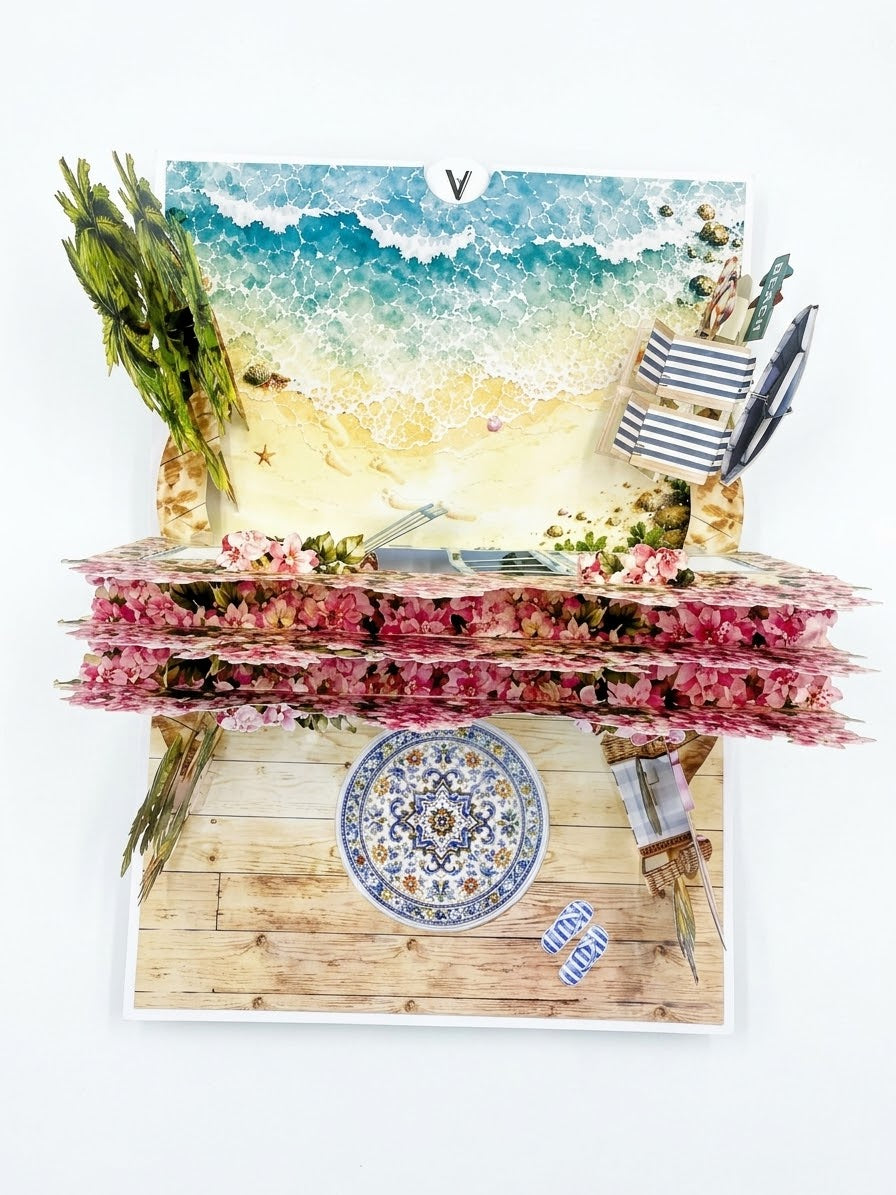Beach Pop Up Card
