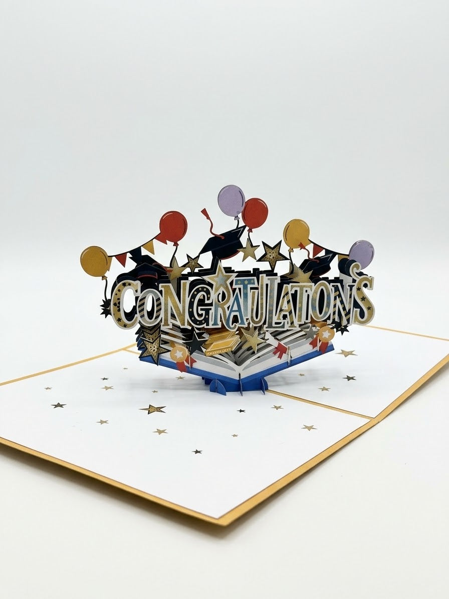 Congratulations for Graduation Pop Up Card