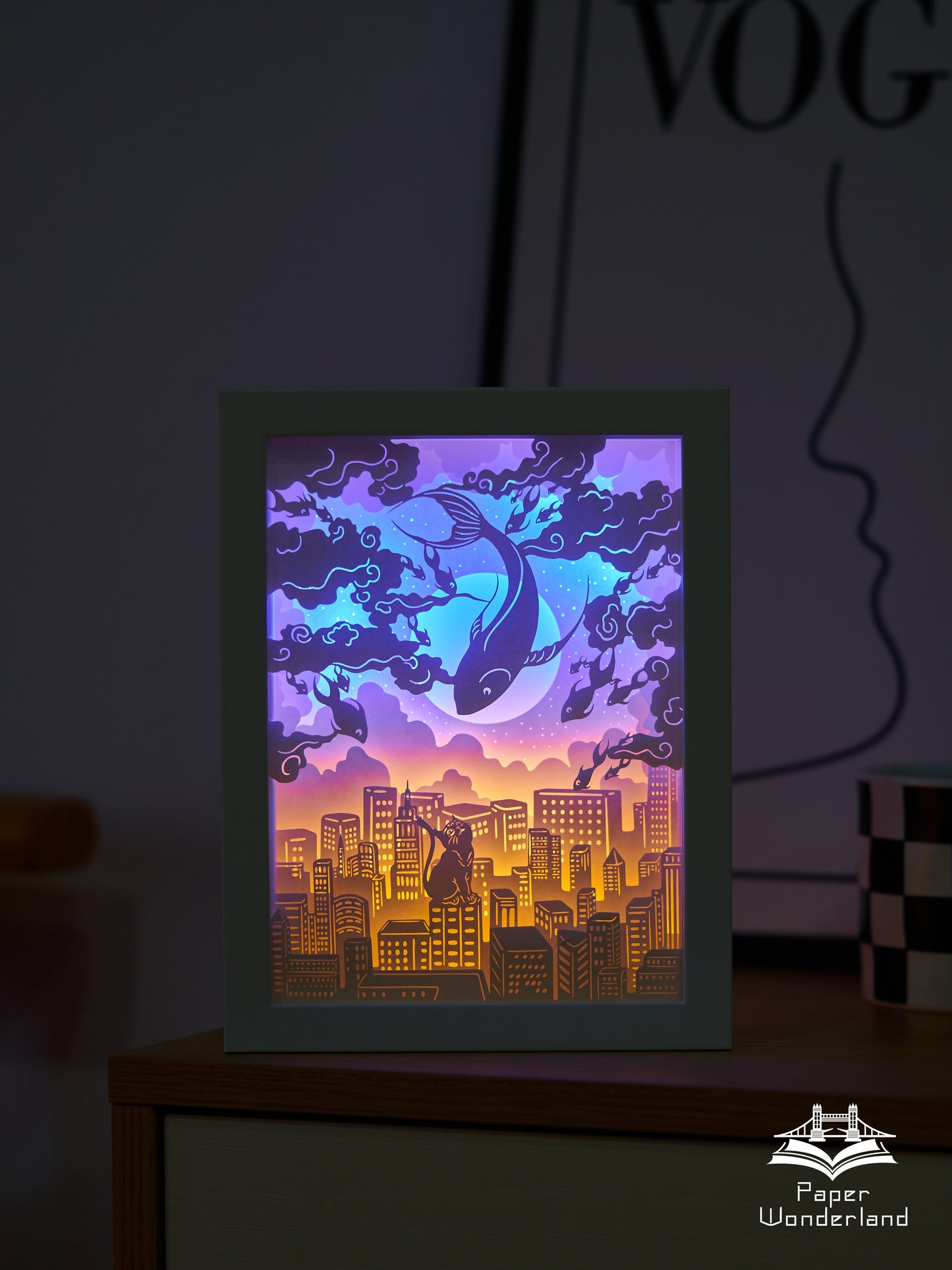 Paper Cut Light Box Paper Carving Light Box-6