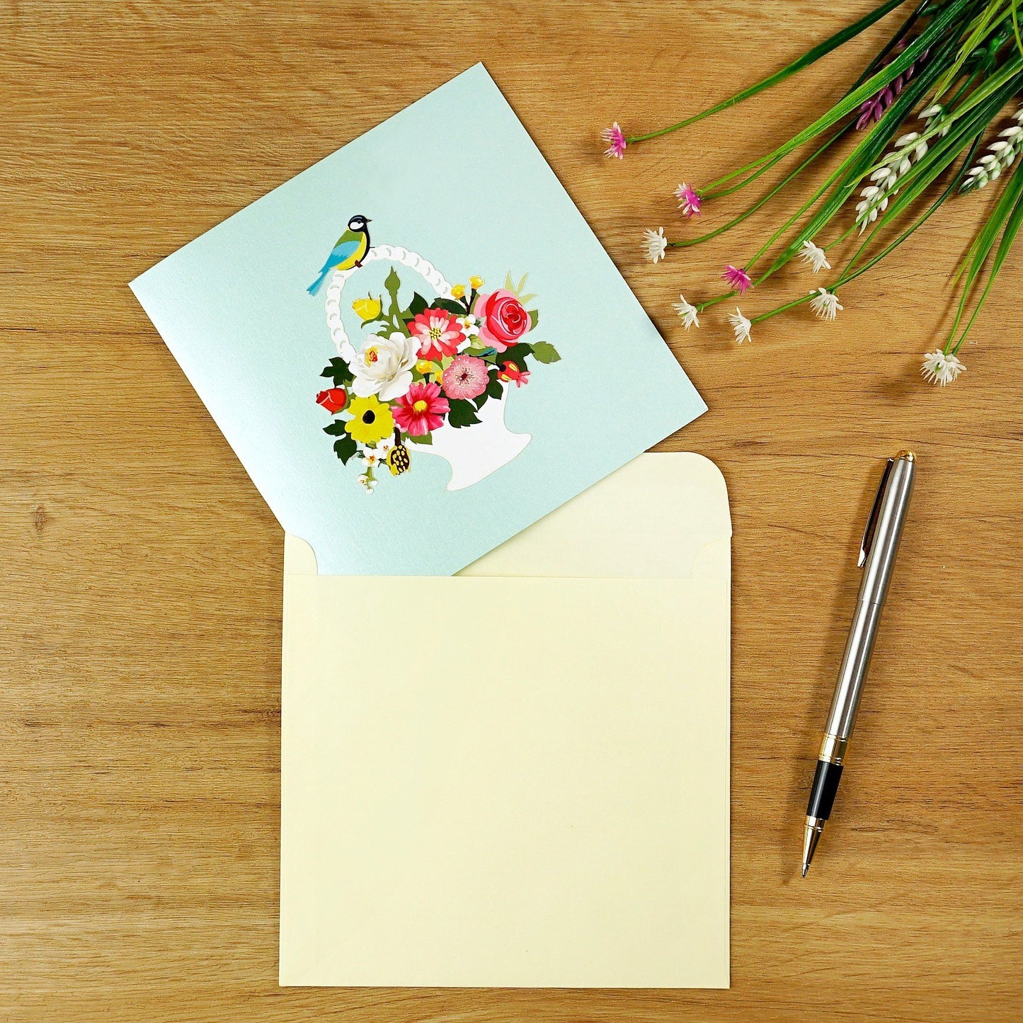 Flower Basket Pop Up Cards