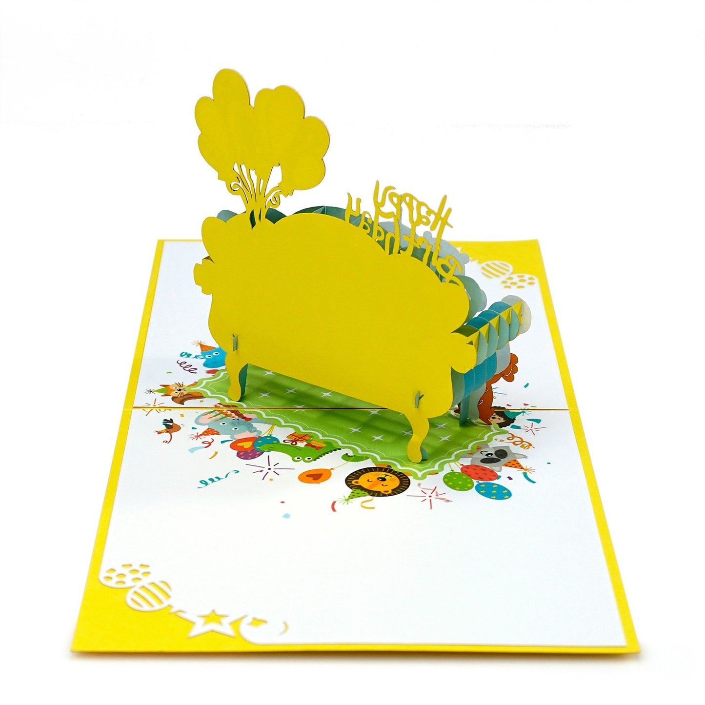 Animal & sofa Happy Birthday Pop Up Cards
