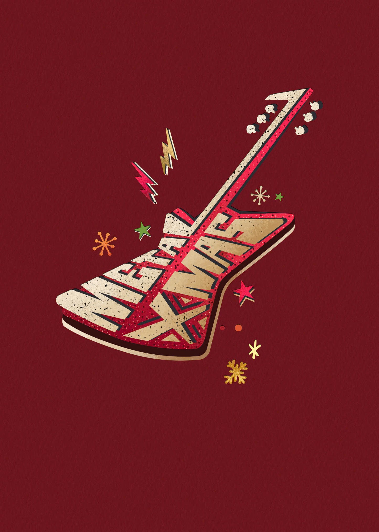 Rock n Roll Xmas Pop Up Cards