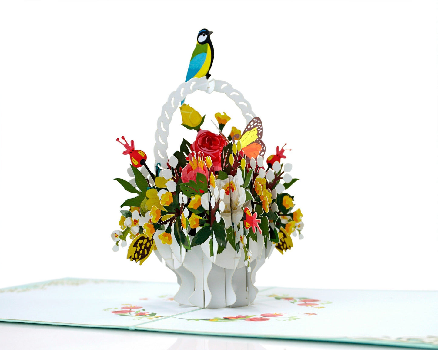Flower Basket Pop Up Cards