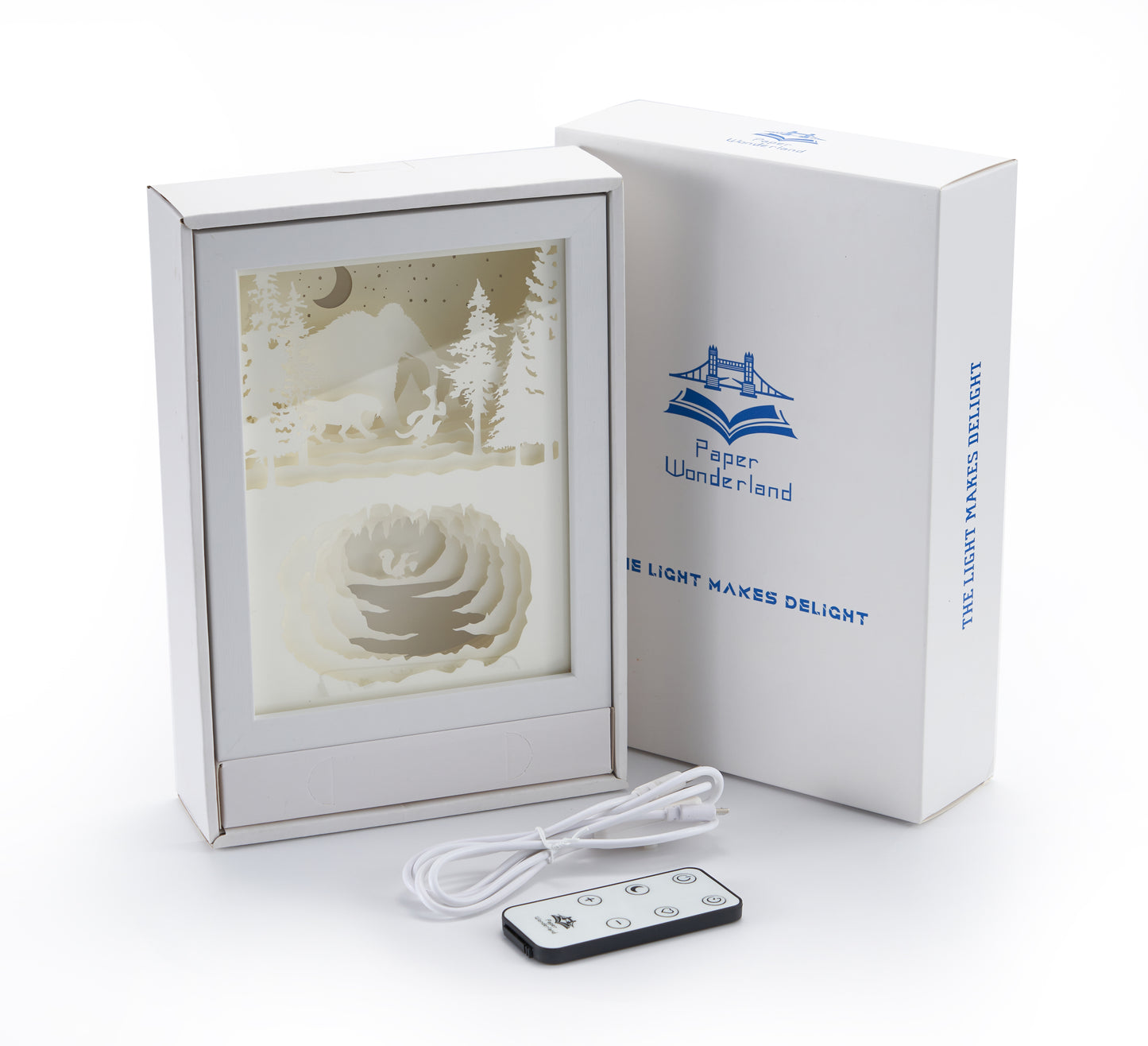 Paper Cut Light Box Paper Carving Light Box -Ice Age