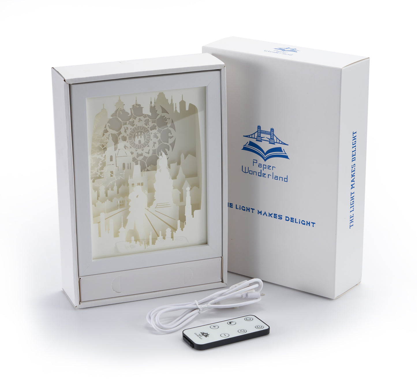 Paper Cut Light Box Paper Carving Light Box -Couples