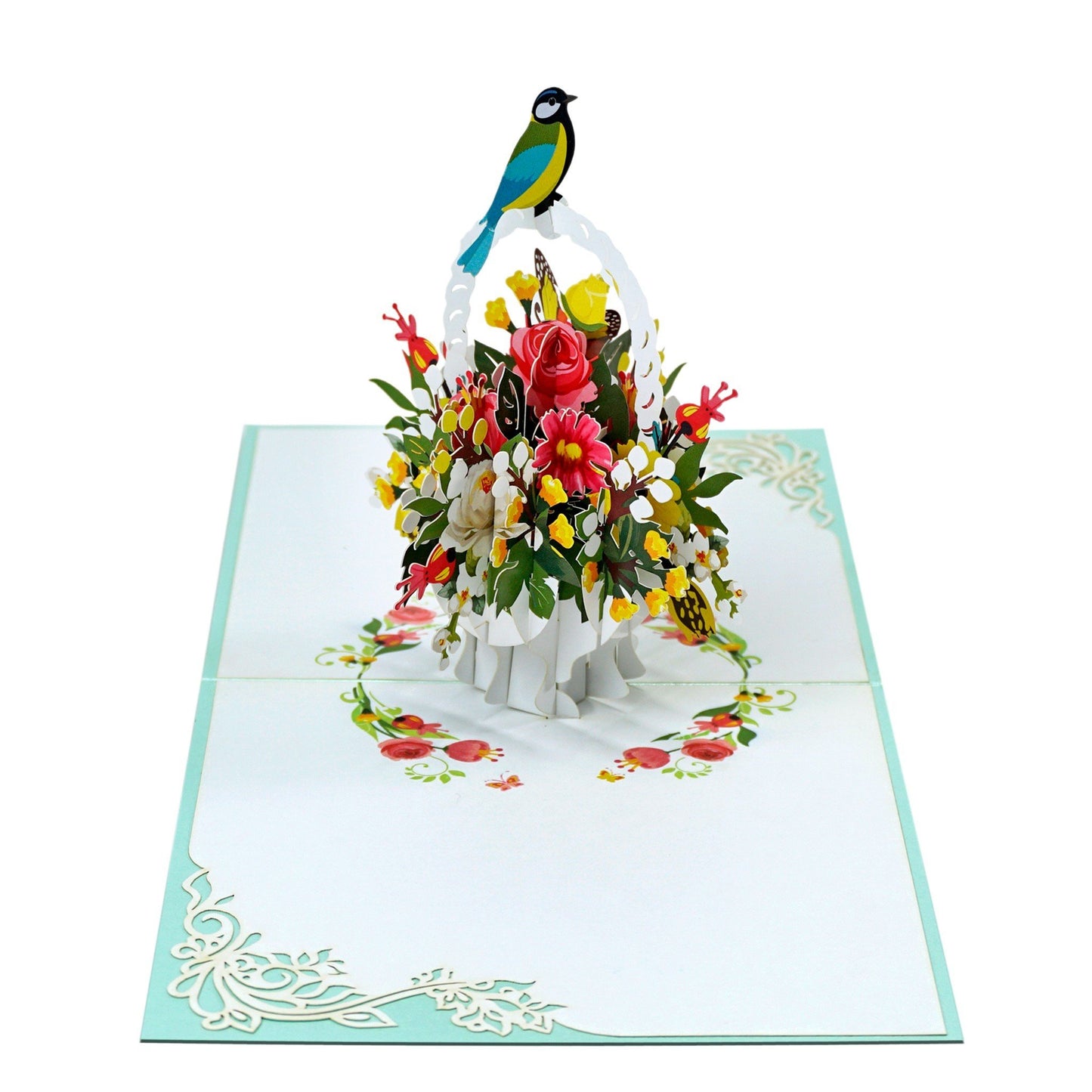 Flower Basket Pop Up Cards