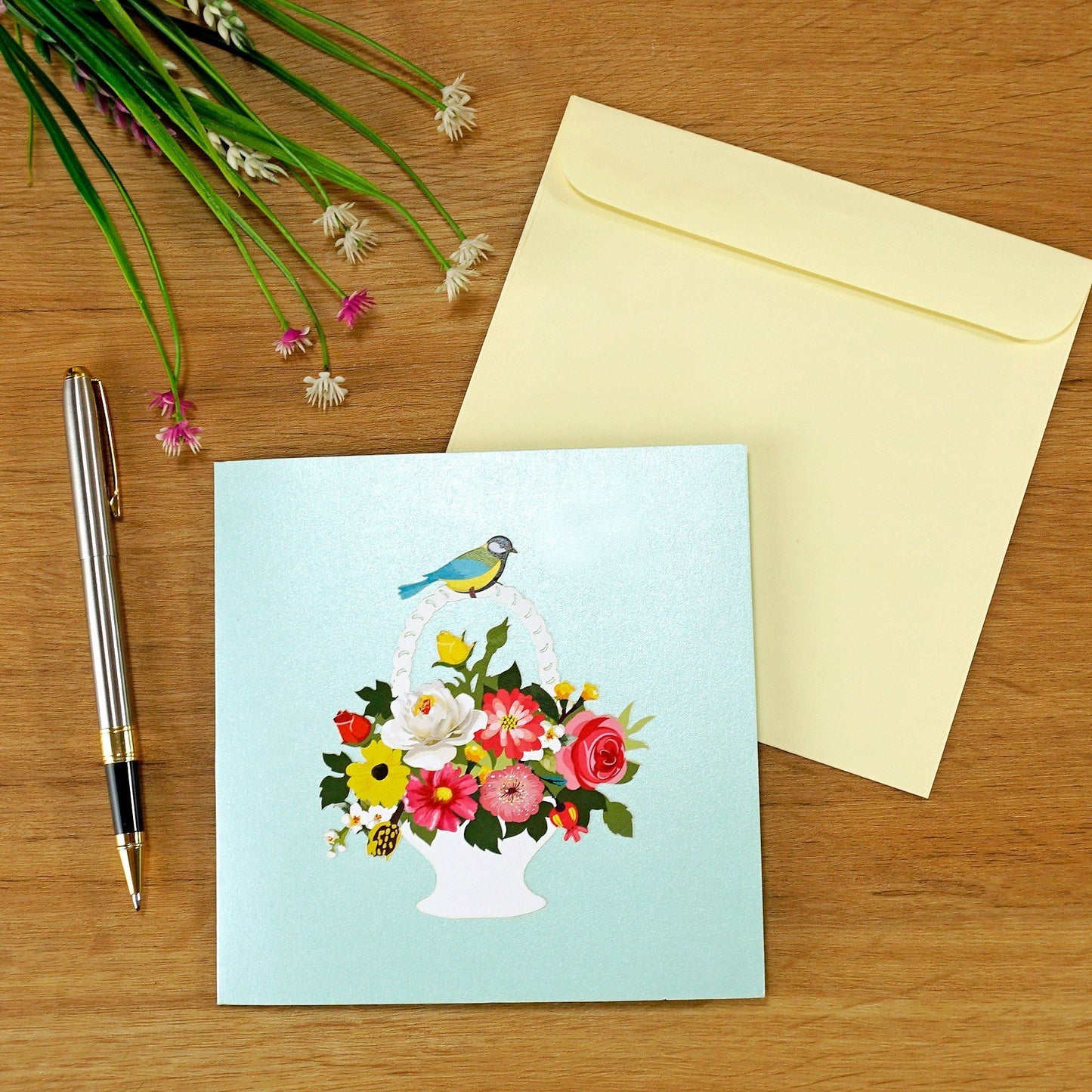 Flower Basket Pop Up Cards
