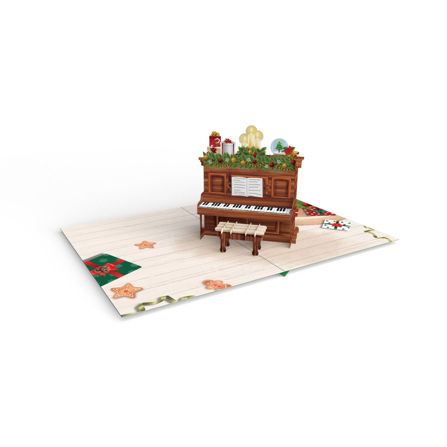 Xmas Piano Pop Up Cards