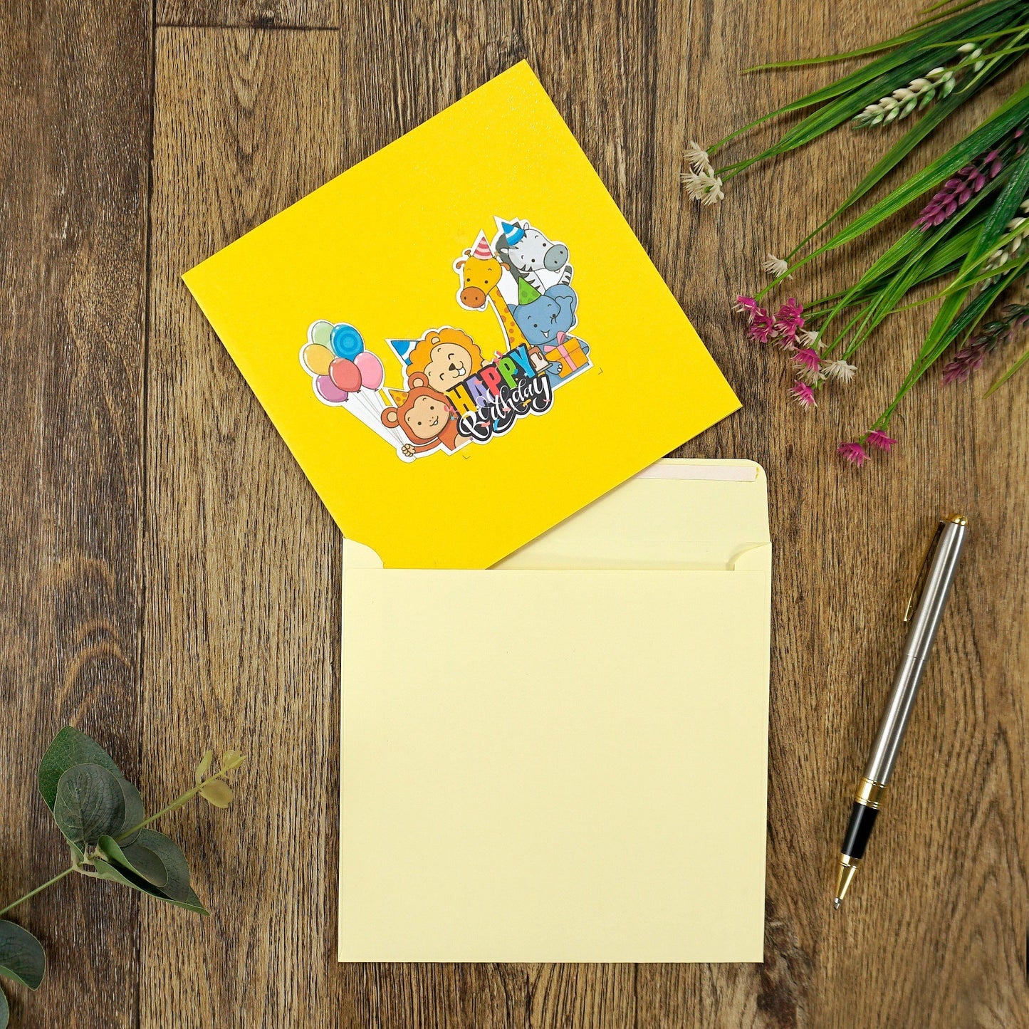 Animal & sofa Happy Birthday Pop Up Cards