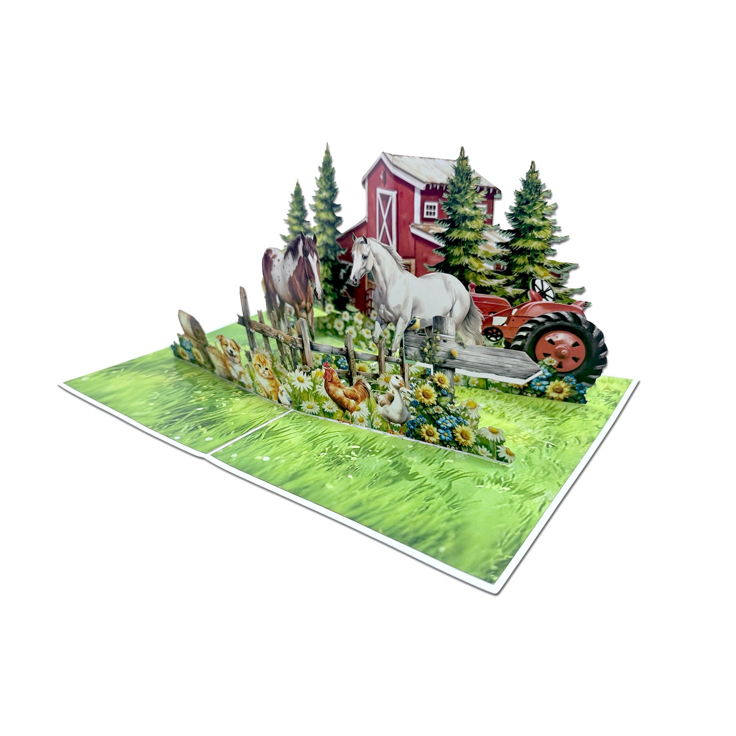 Farm and horse Pop Up Card Pop-Up Card