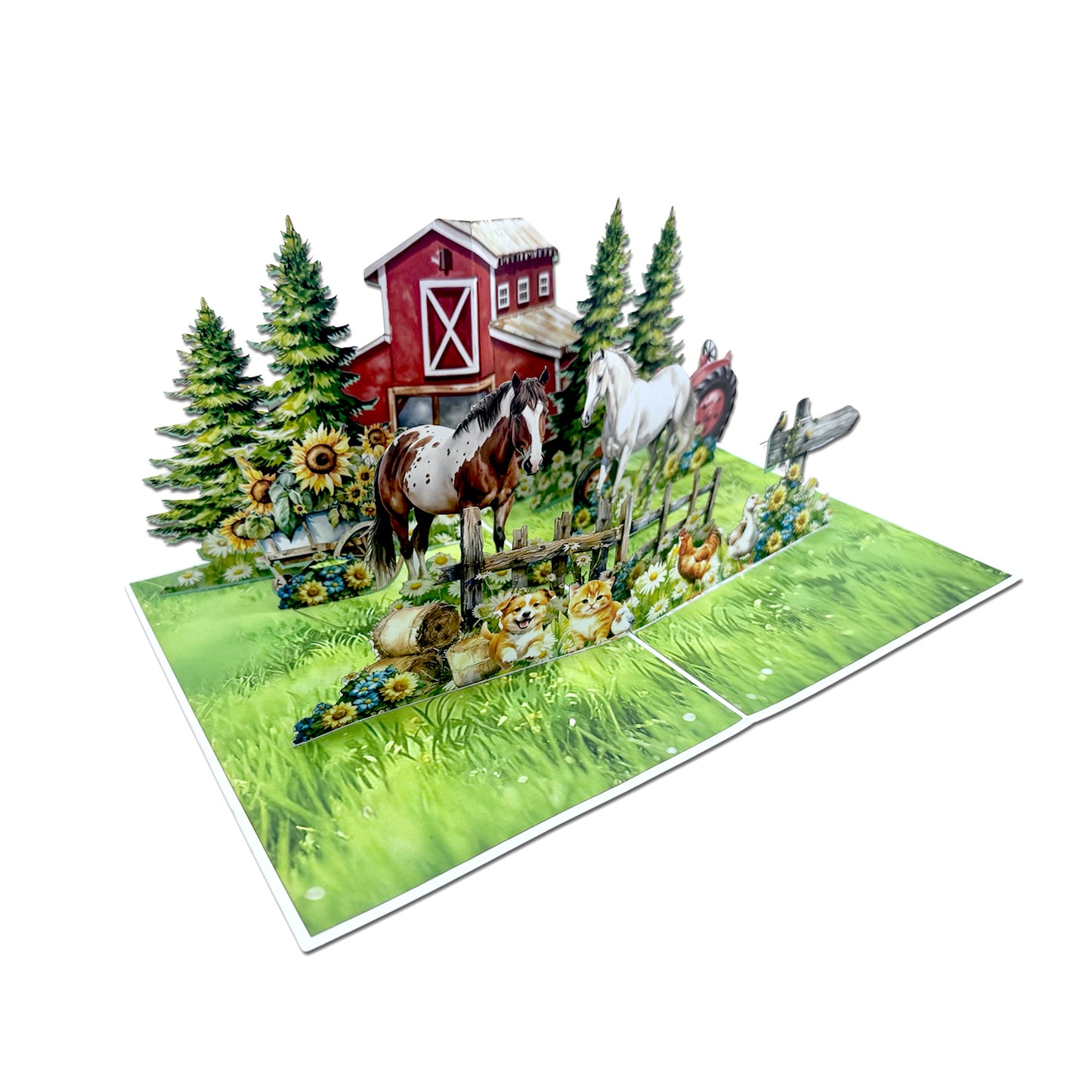 Farm and horse Pop Up Card Pop-Up Card