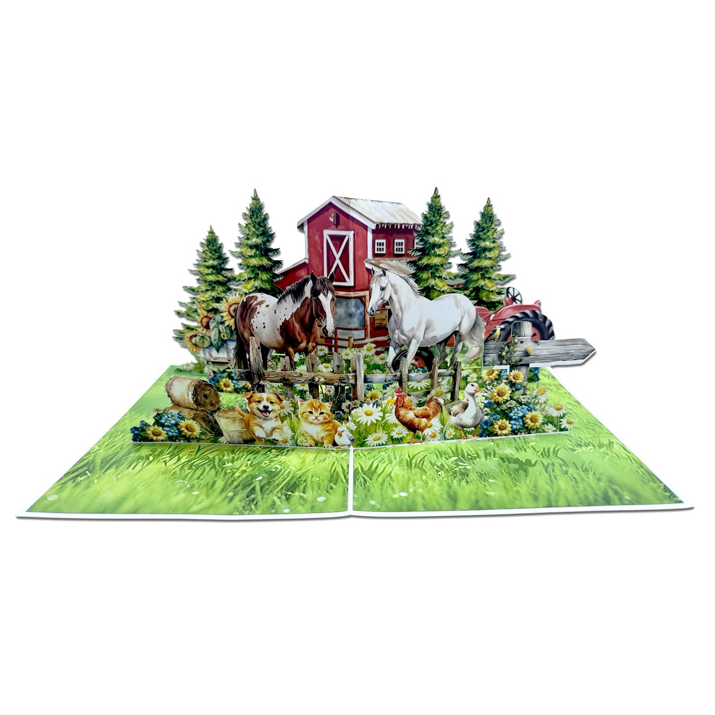 Farm and horse Pop Up Card Pop-Up Card