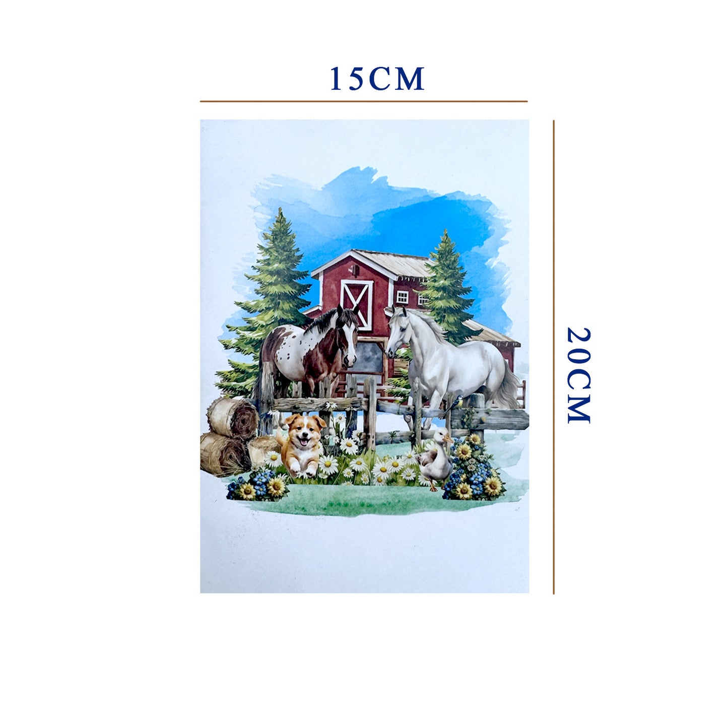Farm and horse Pop Up Card Pop-Up Card