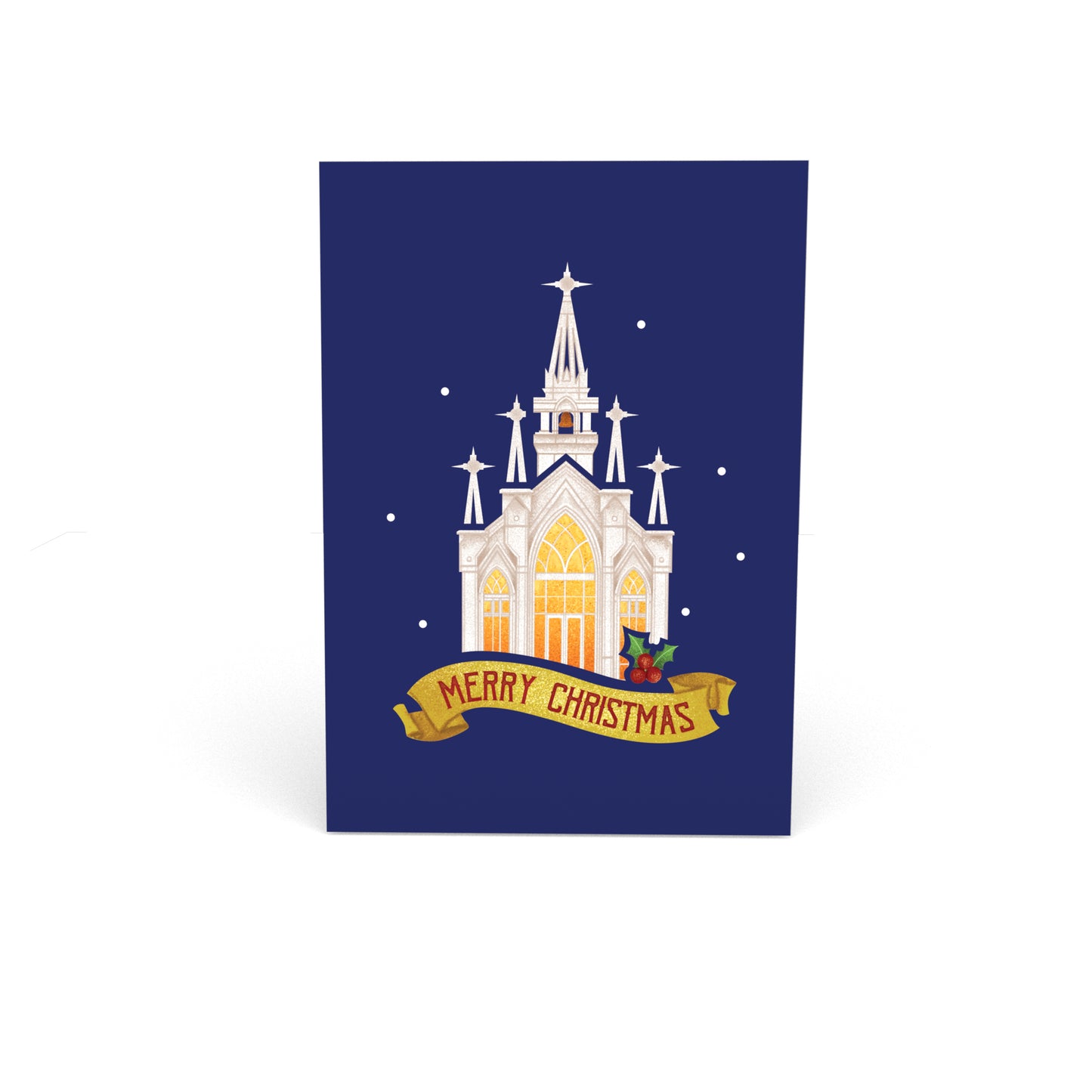 CHRITMAS CHAPEL Pop Up Cards