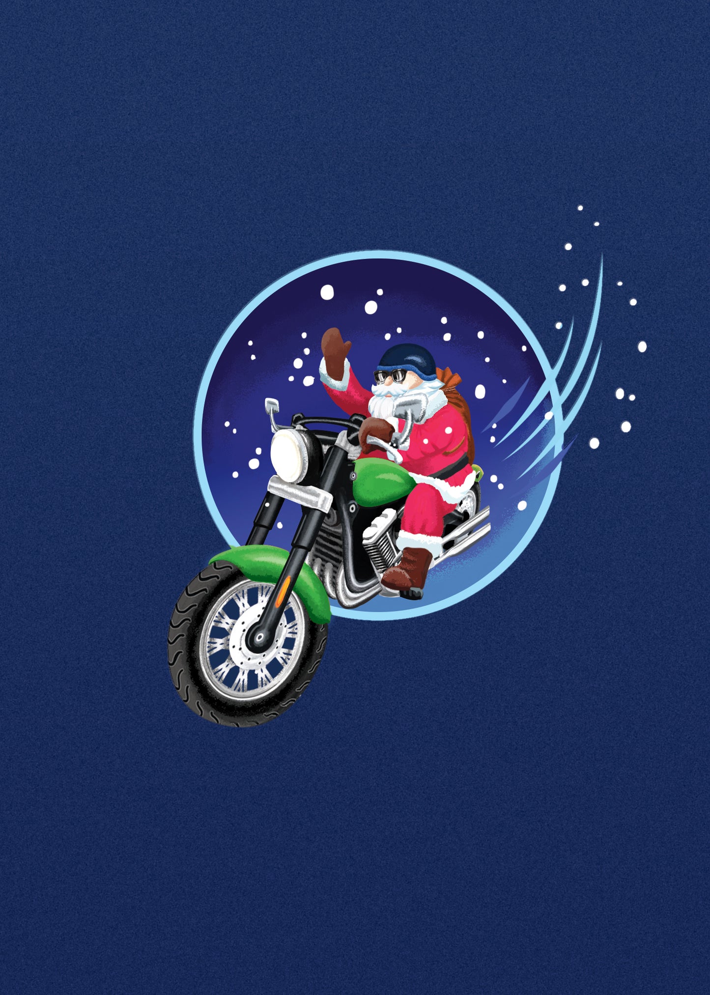 SANTA BIKER Pop Up Cards