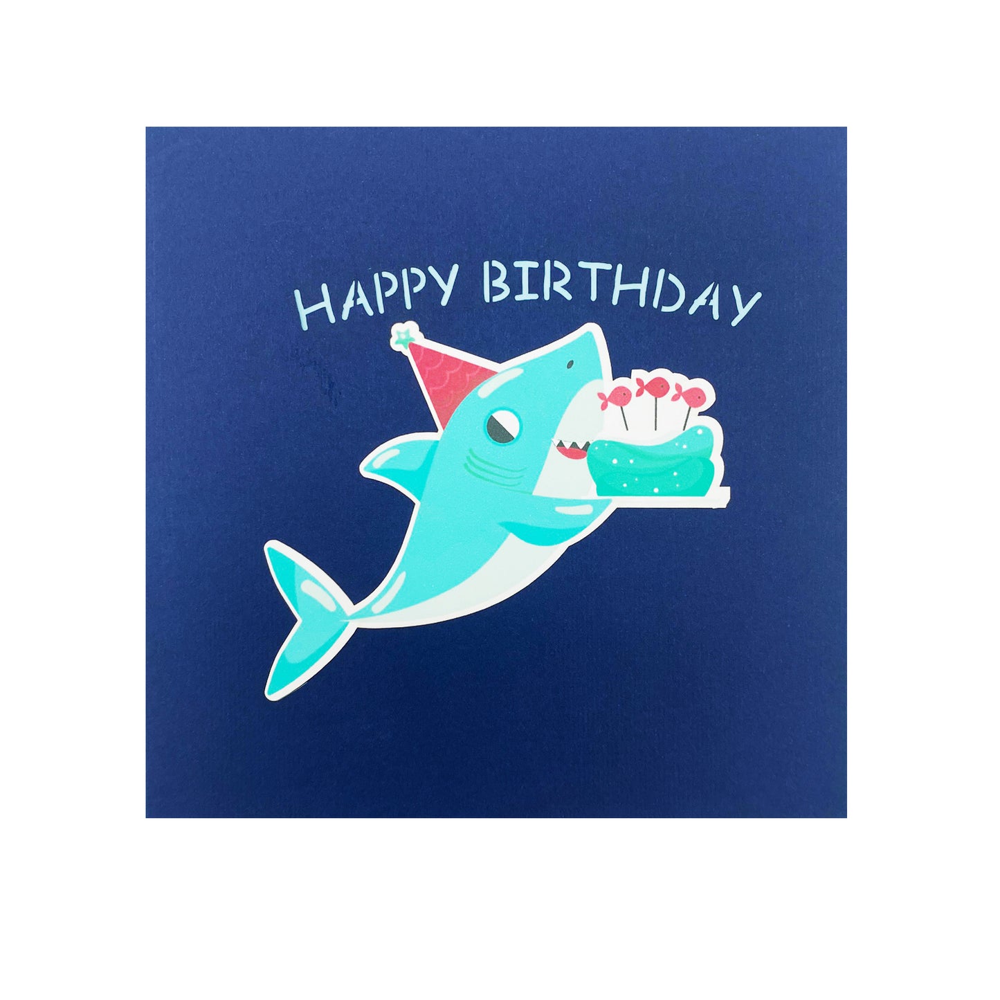 Happy Birthday Shark Pop Up Card