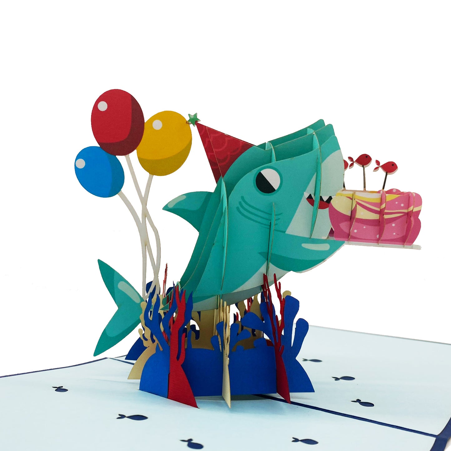 Happy Birthday Shark Pop Up Card