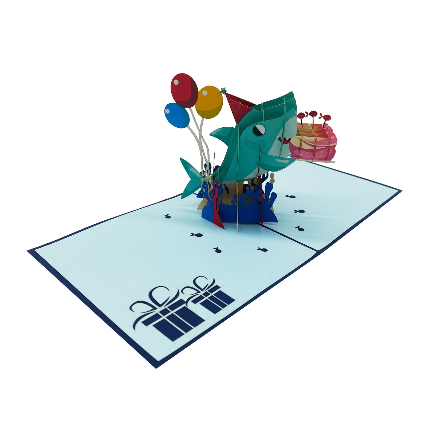 Happy Birthday Shark Pop Up Card