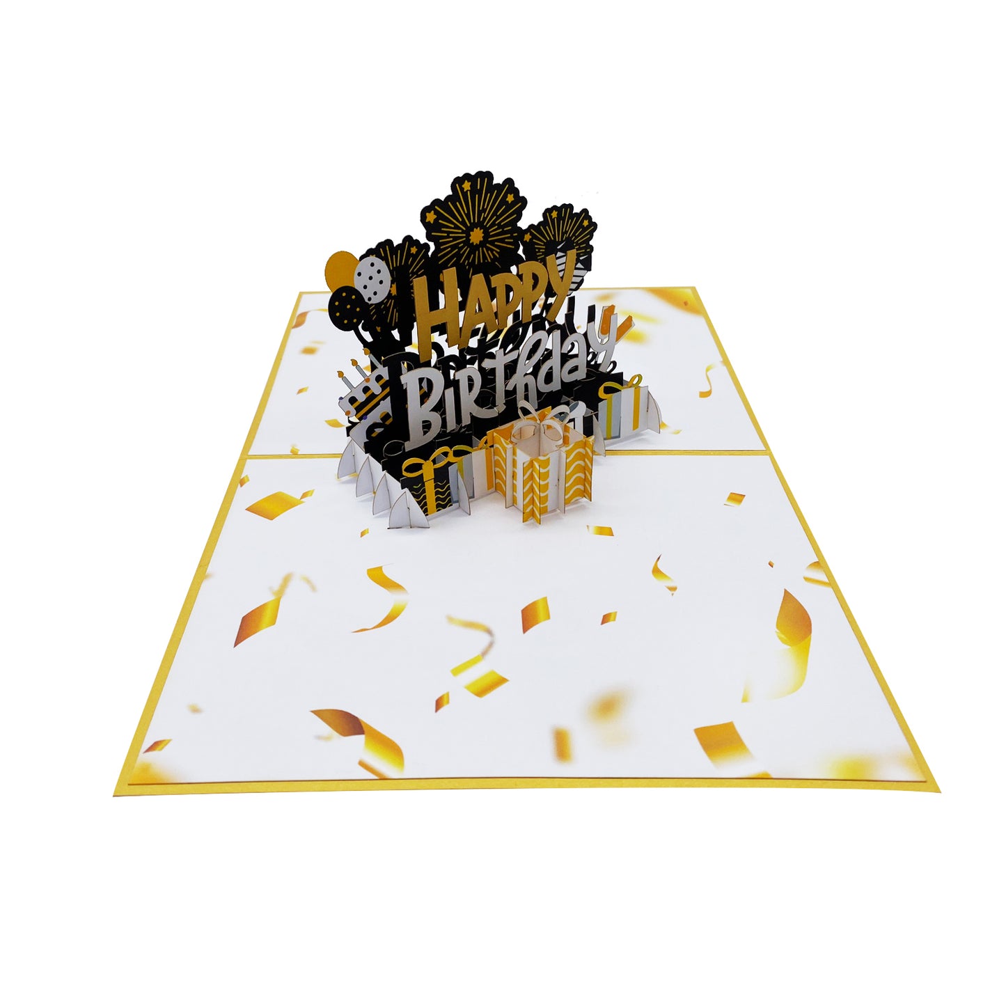 Happy Birthday Text Pop Up Card