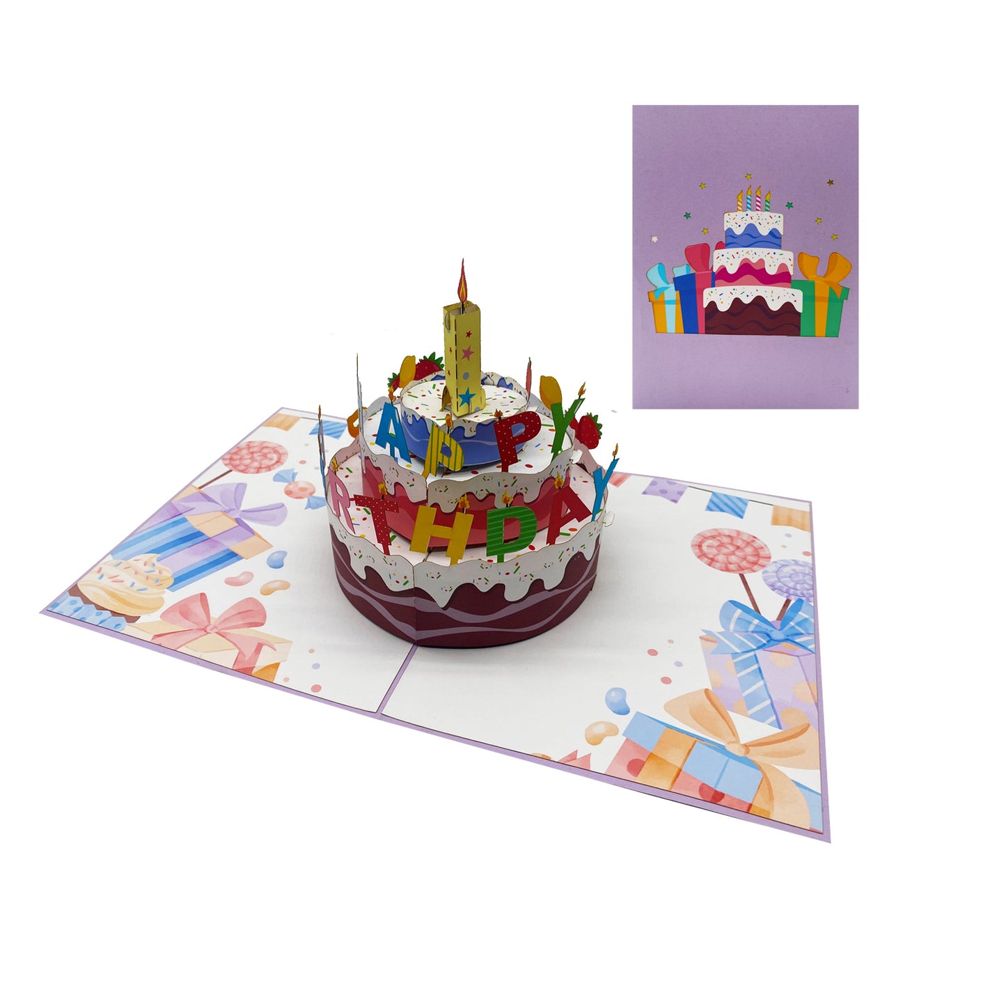 Birthday Cake Pop Up Card