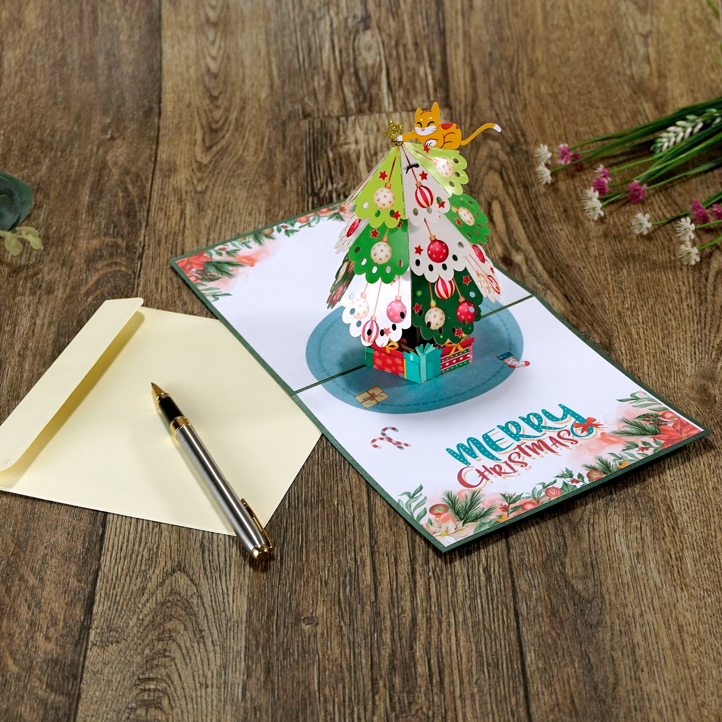 Christmas tree  Pop Up Card