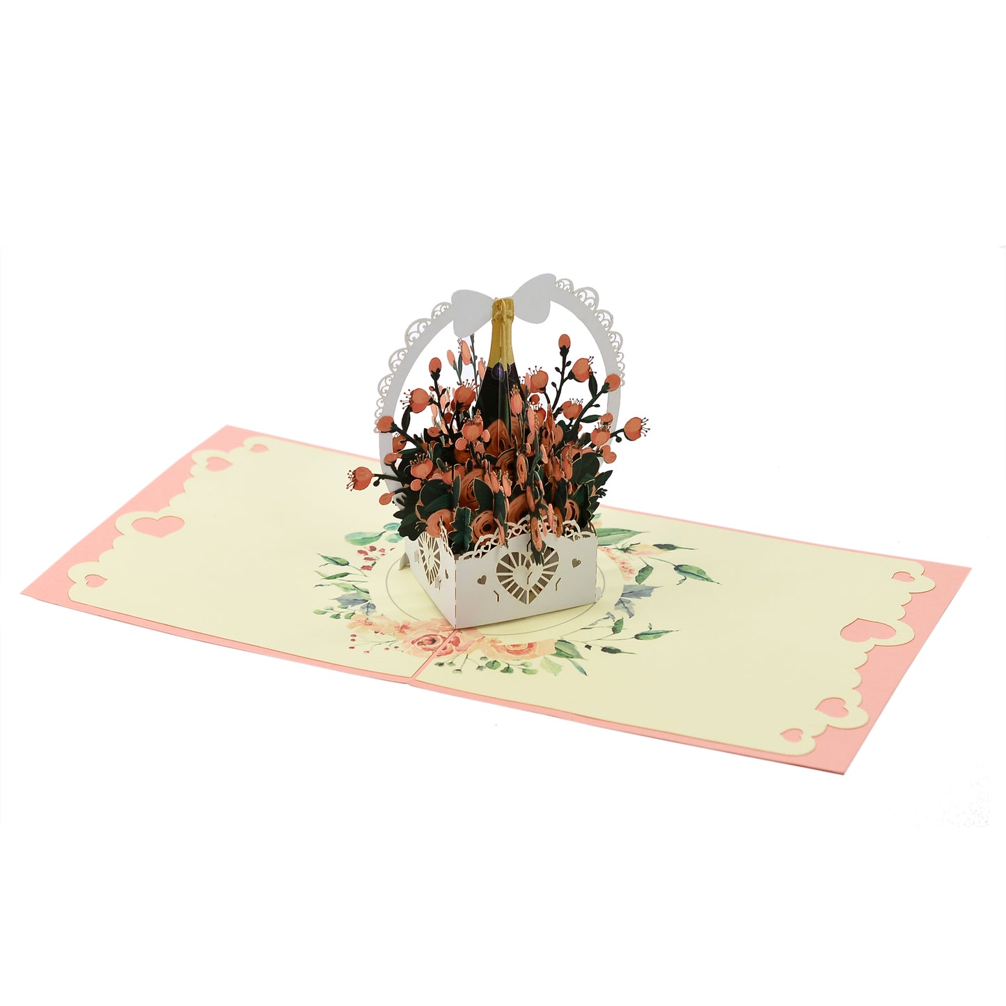 Rose Basket Pop Up Cards